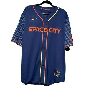 Nike Houston Astros Space City Connect Valdez Baseball Jersey size XL